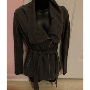 Gray Guess light jacket with zippers size small